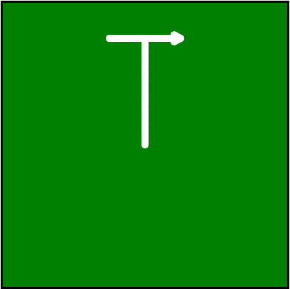 image of a letter T drawn by Turtle.