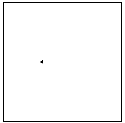 image of a line moving in west direction drawn by Turtle. Turtle uses following steps: left turn of 180 degrees, and 75 pixels long line