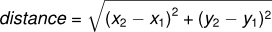 Distance formula