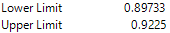 JMP Wald interval output