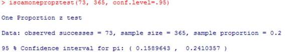 R Plus Four interval for larger study