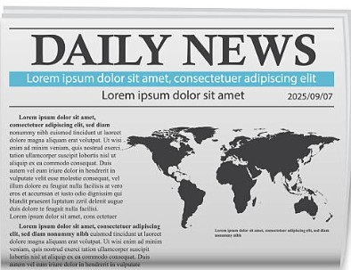 Newspaper credibility illustration