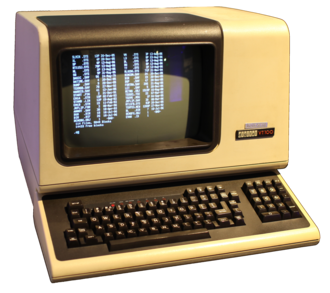 Photo of an old DEC VT100 terminal from the 1970s.