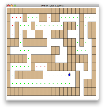 Solved Using python code to create a maze game with