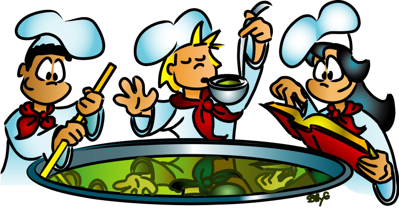 image of teens following a recipe (clipart-library.com/clipart/26)