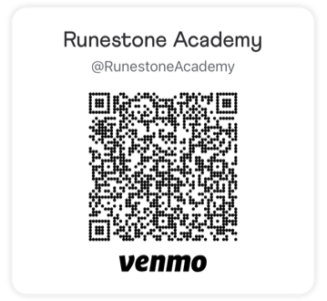 Runestone Venmo QR code